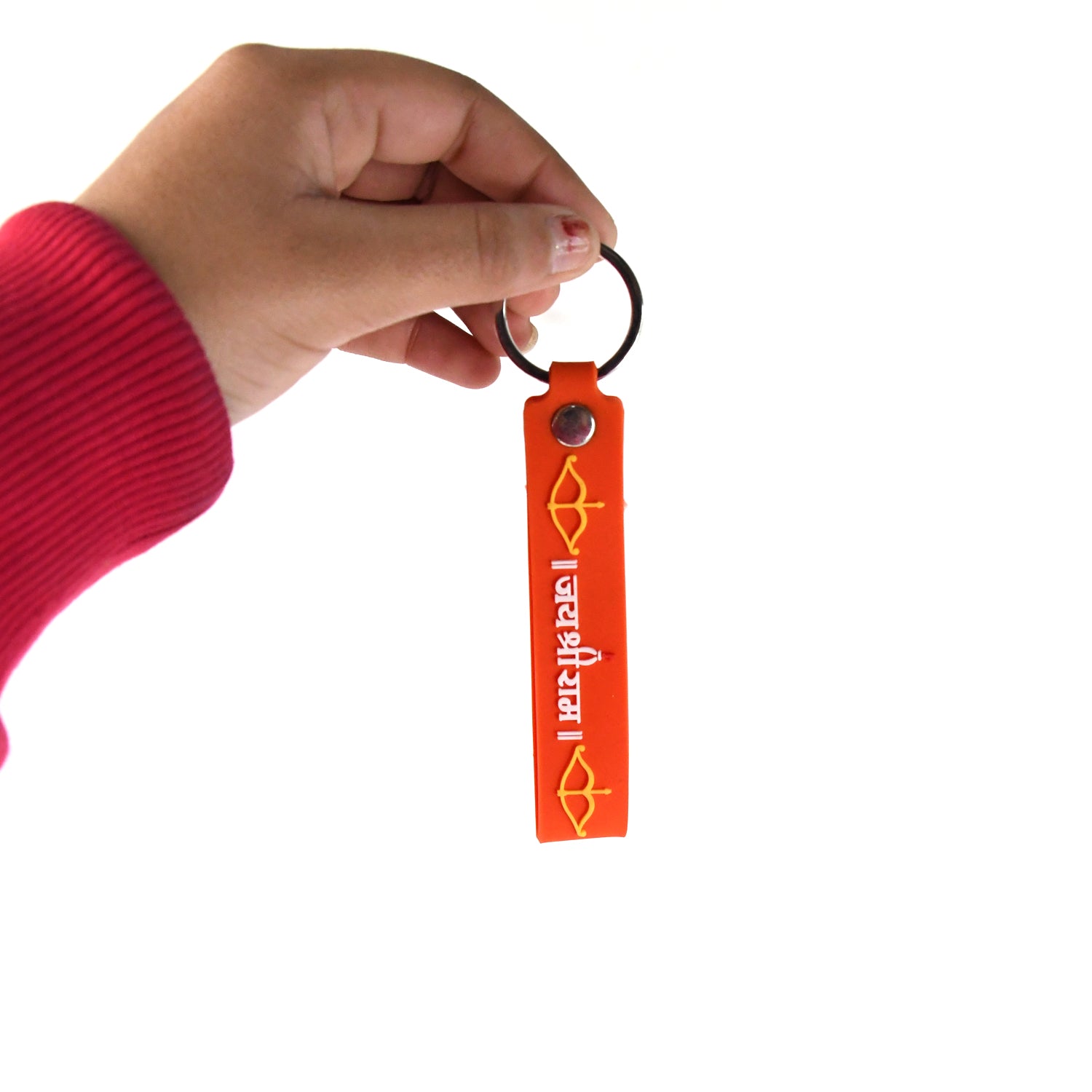 Silicone Jai Shree Ram Keychain (1 Pc) Silicone Jai Shree Ram Keychain (1 Pc)